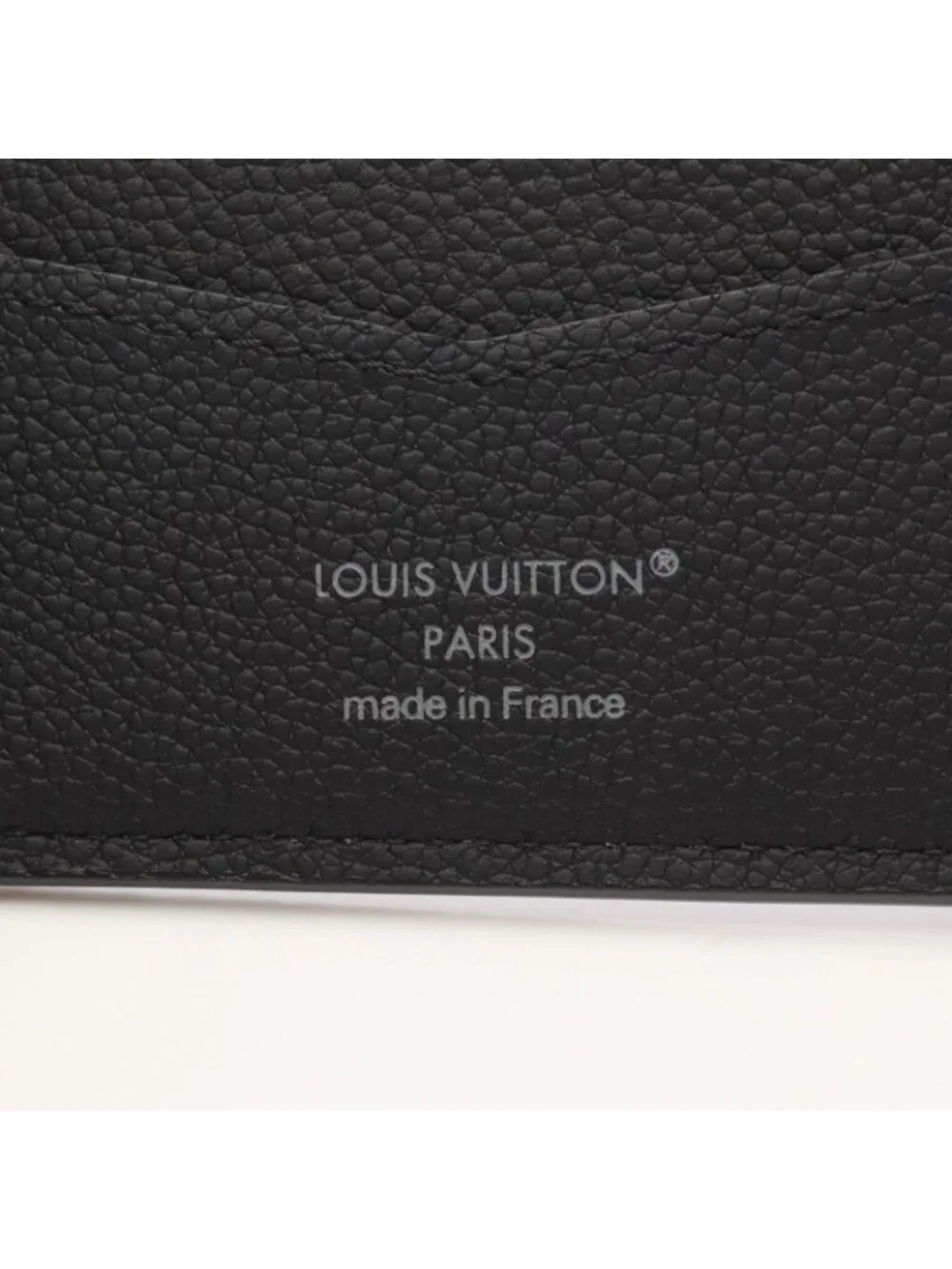 Louis Vuitton Bill Purse Portefeuille Calf Noir Canvas Wallet